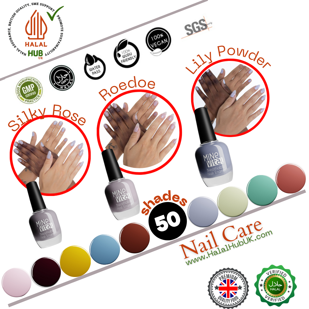 Halal Breathable Nail Polish - Lilac Tone - 3 Variations