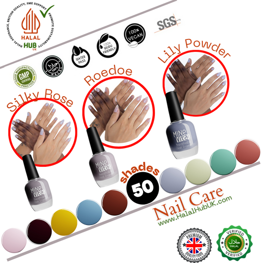 Halal Breathable Nail Polish - Lilac Tone - 3 Variations