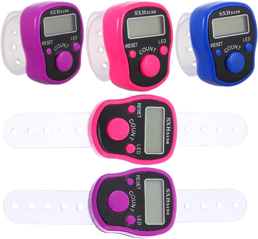 Electronic Counter Finger Counter Tasbih Clickers - Random colour sent